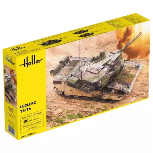 Char de combat - Leclerc T5/T6 - Heller 81142 - 1/35