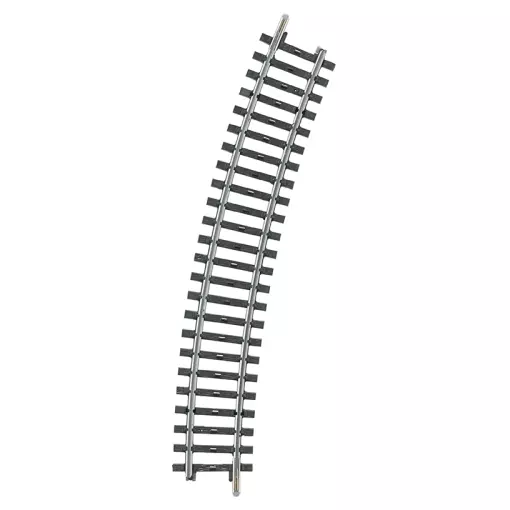 Rail courbe non ballasté - Marklin 2232 - HO 1/87 - Code 83 - Voie K - Angle 22,5° - Rayon 424,6mm - 3R