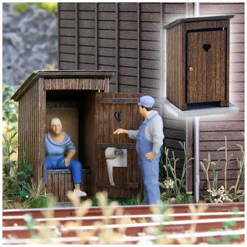 Une cabane toilette - Busch 10200 -  O 1/43 