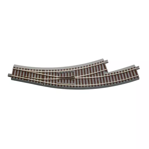 Links gebogen wissel R3/R4 30° radius 434,5mm GEOLINE ROCO 61154 - HO 1/87 Code 83