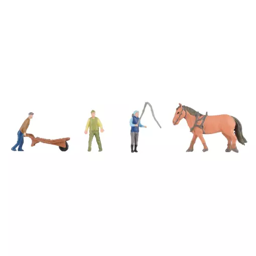 Figurines at the Faller Equestrian Centre 151923 - HO 1/87