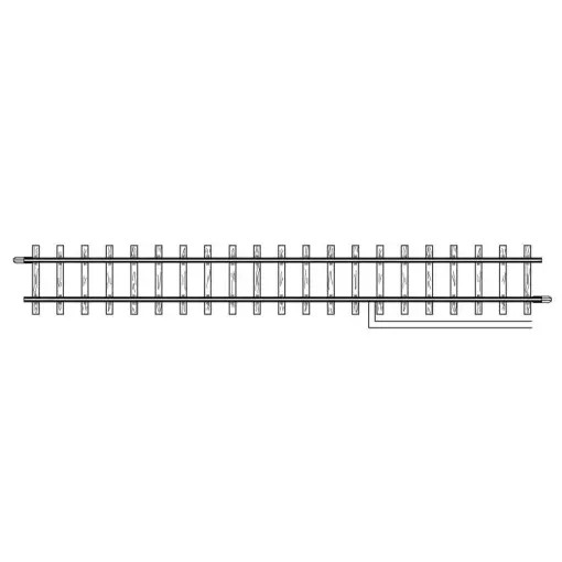 Rail droit d'alimentation longueur 162.3mm - Bemo 4283000