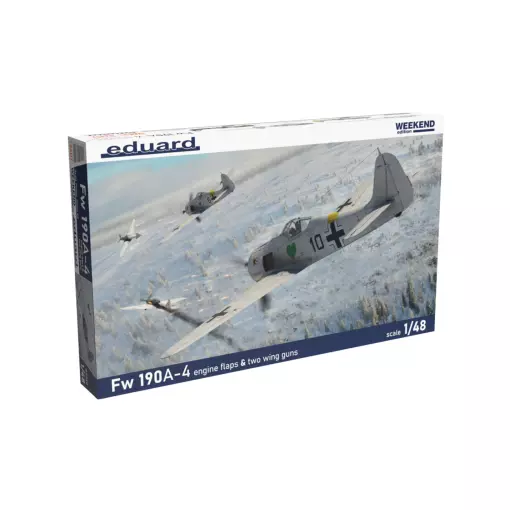 Avion de combat Allemand - FW 190A-4 - Volets moteur et ailes 2 canons - Eduard 84117 - 1/48