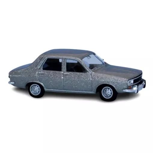 Renault 12 TL car in metallic grey livery SAI 2220 - HO : 1/87 -