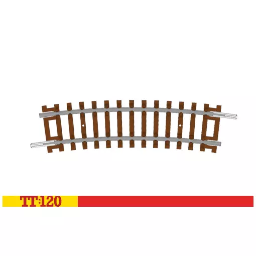 Demi-courbe - 2e rayon 15° 310 mm - Hornby TT8015 - 1/120 