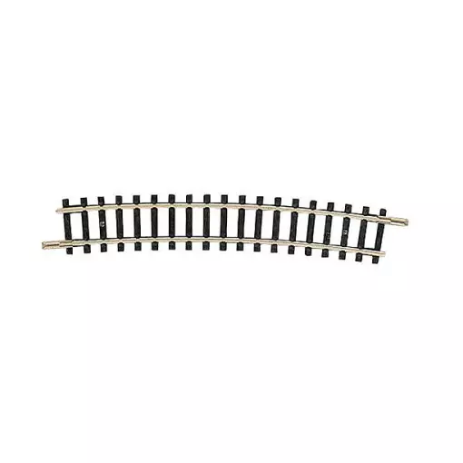 Rail courbe 15° R5 362.6mm de rayon, il faut 24 voies pour faire un cercle