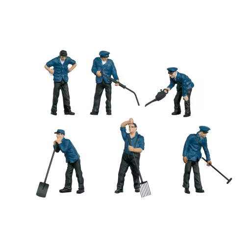 Set of 3 "Depot Employees" Marklin 56406 - I : 1/32 - EP III / IV