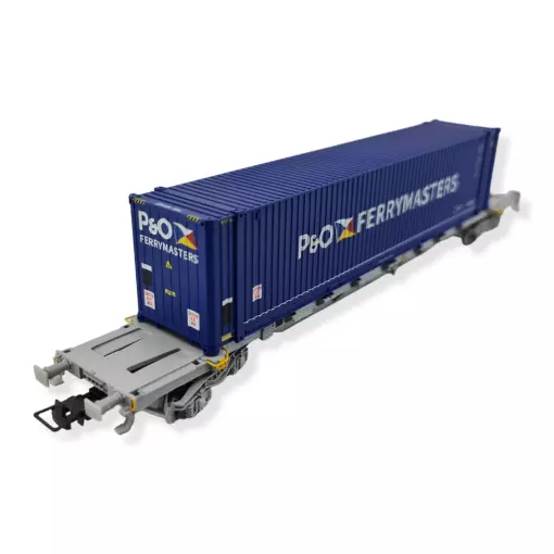 Sgss "P&O" containerwagen JOUEF 6240 - SNCF - HO 1 : 87 - EP VI