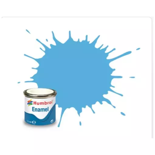 Peinture cellulosique couleur Bleu Mer Brillant N°47 - Humbrol AA0518 - 14 mL