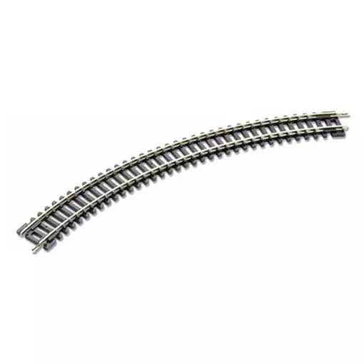 Rail Courbe - Rayon 228mm - 45° - Code 80 - Peco ST12 - N : 1/160 