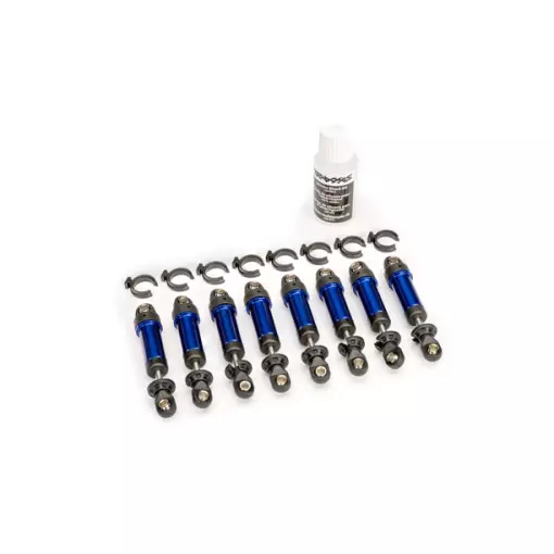 Amortisseurs GTM en Aluminium 6061-T6 (x8) - Traxxas 9864-BLUE 