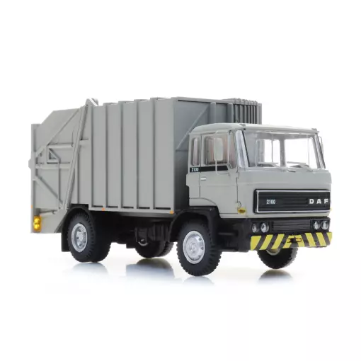 Camion poubelle DAF gris - ARTITEC 487.052.14 - HO : 1/87 