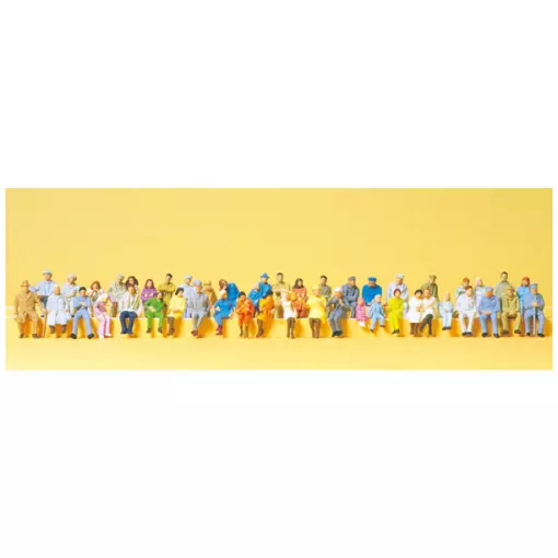 Personnes assises, 48 personnages