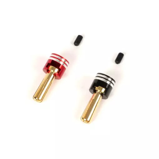 Connectiques Pk or LiPo 4mm + caches alu - T2M T422649