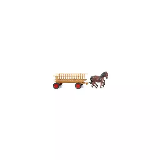 Chariot tiré par des chevaux - SAI 892 WIKING 8930229 - HO 1/87