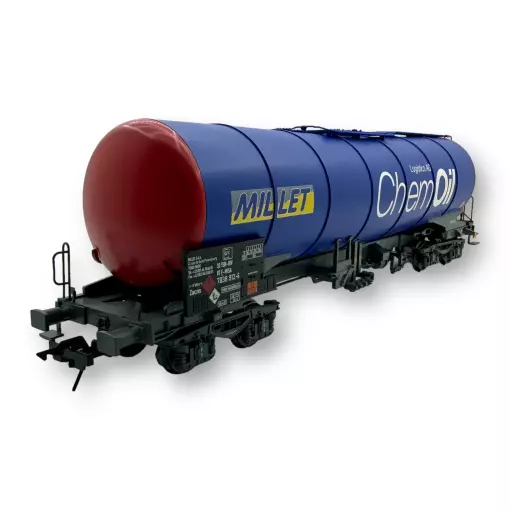 Vagón cisterna Zacns Millet ChemOil - Lenz 42323-31 - 0 1/43 - SNCF - Ep IV - 2R