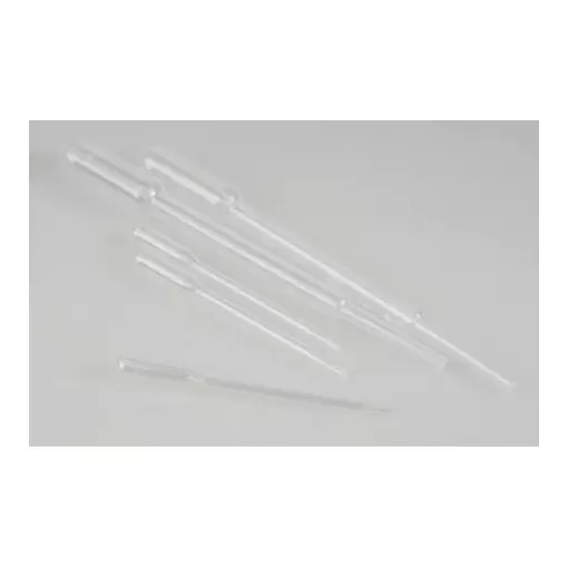 5 Pipettes pour liquide fumigène (2 grandes / 3 petites)