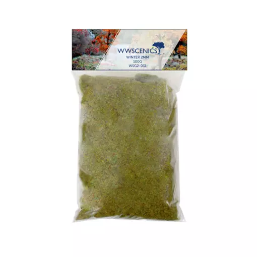 Winter" static grass 2 mm - WWSCENICS WSG2-031 - 100g