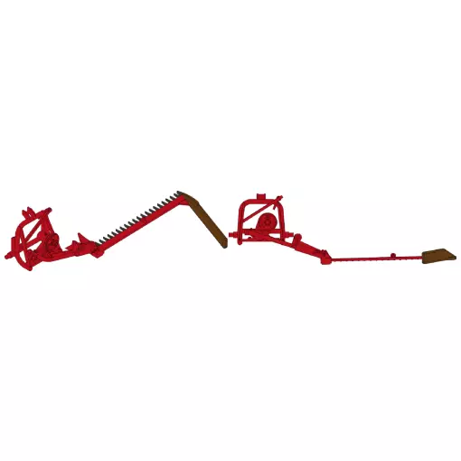 Charrue et herse Lame de coupe pour faucher l’herbe – Position coupe - Ree modèles CB184 - HO 1/87