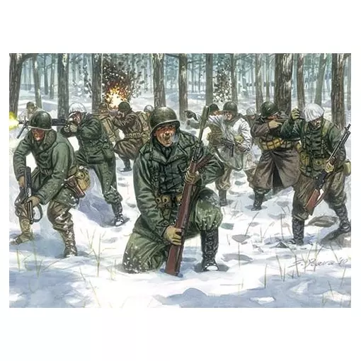 Infanterie U.S. en tenue hivernale WWII - ITALERI 6133 - 1/72