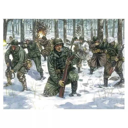 Traje de invierno de la infanteria estadounidense ITALERI 6133 1 72 Jura Modelisme