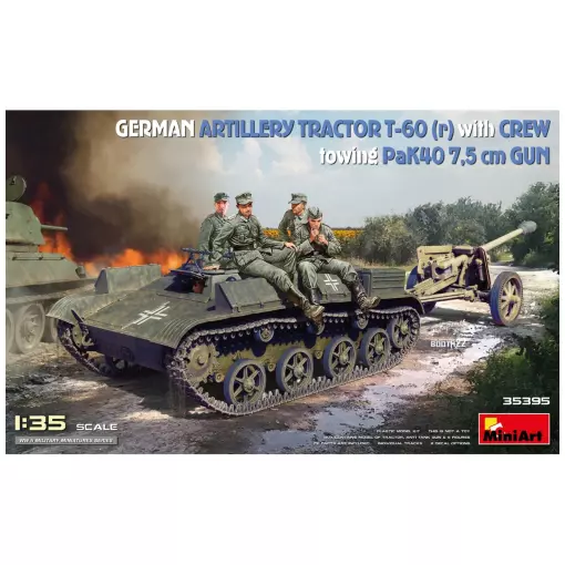 Tracteur Allemand T-60R + Equipage Pak40 - Carson 550035395 - 1/35