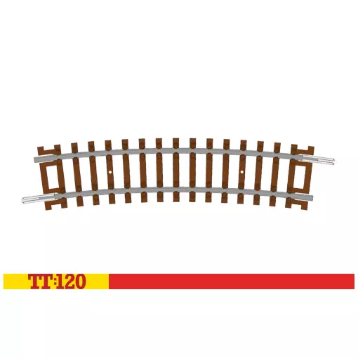 Demi-courbe - 3e rayon 15° 353 mm - Hornby TT8016 - 1/120
