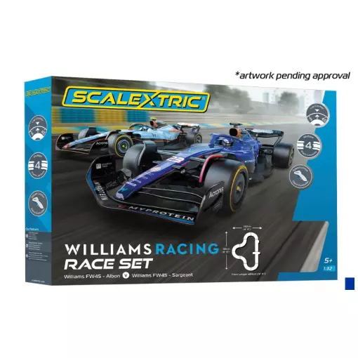 Williams Racing Race Set - SCALEXTRIC 1450P - 1/32 - Slot Racing