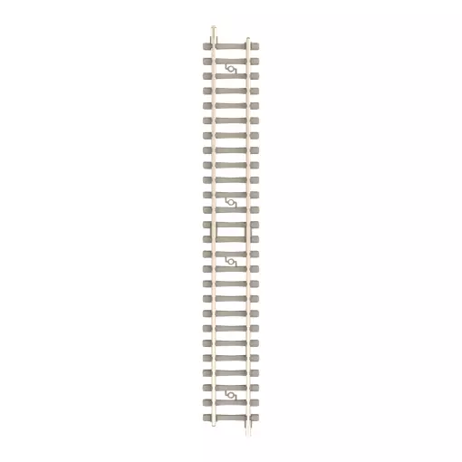 RAIL DROIT TRAVERSES BÉTON - MINITRIX 14593 - N 1/160 - CODE 60 - LONGUEUR 108,4MM - 2R