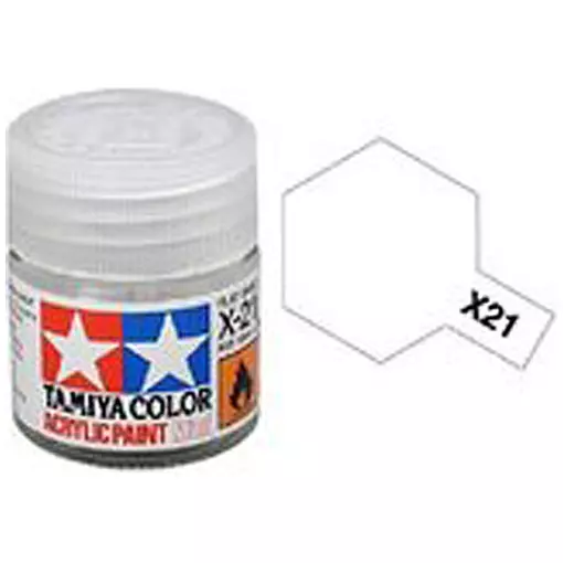 Peinture acrylique - Transparent effet Matant  X21 - TAMIYA 81521 - 10 mL