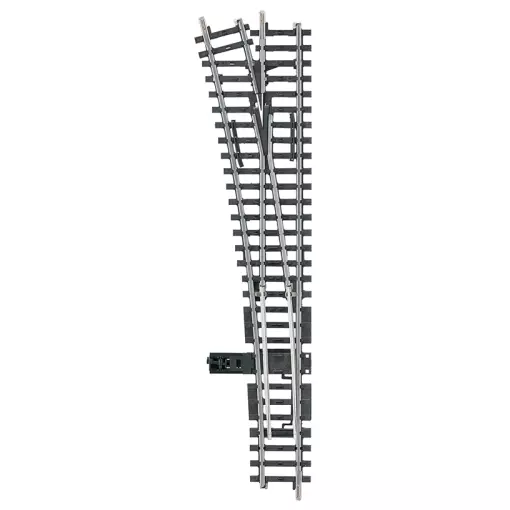 Aiguillage à gauche non ballasté - Marklin 22715 - HO 1/87 - Code 83 - Voie K - 3R