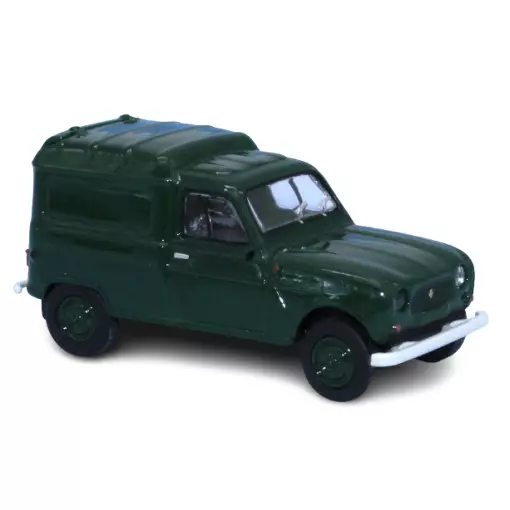 Renault 4L Fourgonnette - Dark Green - Brekina 14754 - HO 1/87