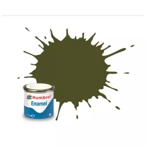 Peinture cellulosique couleur Gris Brun Kaki Mat N°159 - Humbrol AA1729 - 14 mL