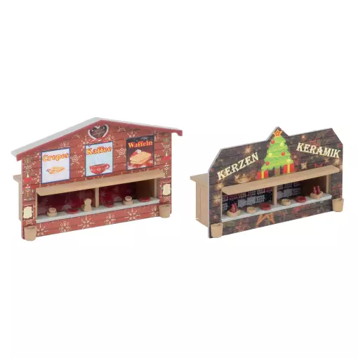 2 stands du marché de Noël - Faller 272021 - N 1/160