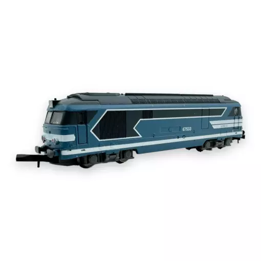 Locomotiva diesel BB 67533 Blu - Azar Models L01-BL4A - Z 1/220 - SNCF - 2R - EP IV - Analogica
