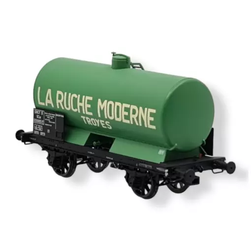 Wagon citerne OCEM 19 de la SNCF, livrée La ruche moderne 