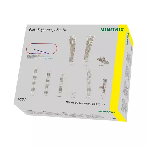 B1 scatola per binari di prolunga - Minitrix 14231 - N 1/160 - Codice 60