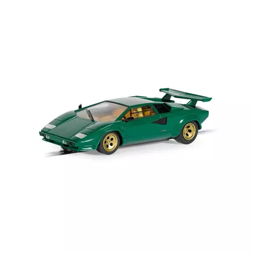 Voiture Analogique - Lamborghini Countach - Vert - Scalextric C4500 - Echelle I: 1/32