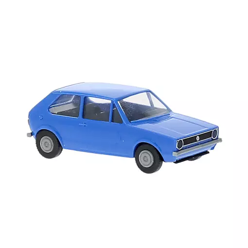Miniatuurwagen VW GOLF 1 blauw - Brekina 25546 - HO 1/87