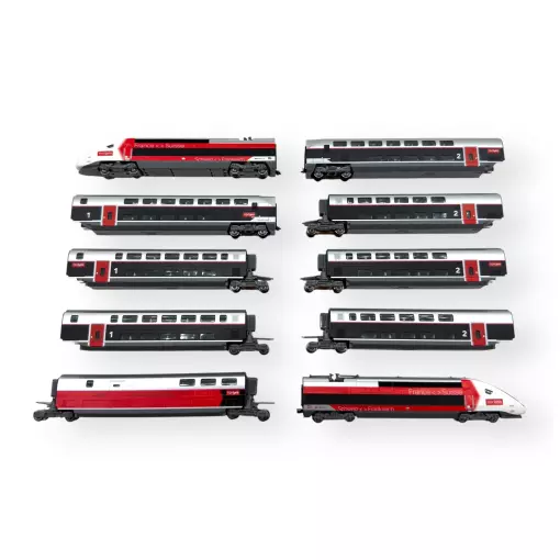 SNCF Lyria Duplex TGV Multiple Unit - Kato 101762 - N 1/160 - SNCF - Ep VI - Analog - 2R