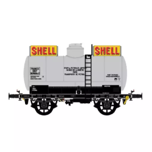 Wagon citerne OCEM sans passerelle gris SHELL - LS Models 30457 - HO 1/87 - SNCF - Ep IIIa - 2R