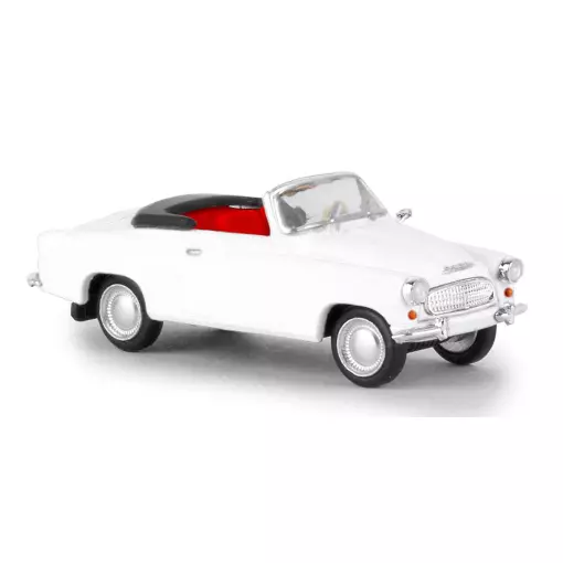 Skoda Felicia cabriolet de couleur blanche, BREKINA 27431 - HO 1/87