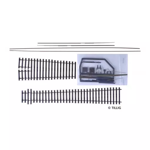 Aiguillage droit ou gauche en kit - Tillig Bahn 85445 - HO 1/87