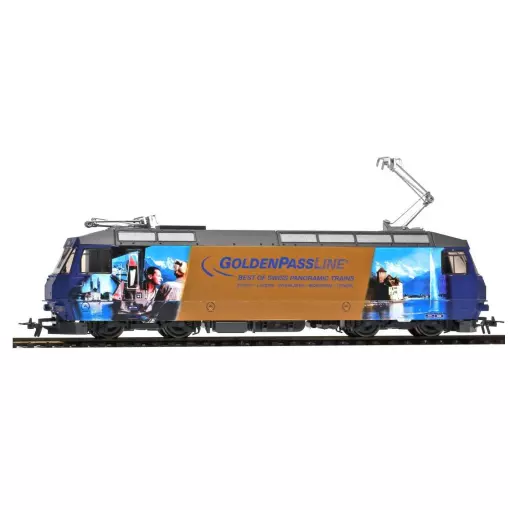 MOB Ge 4/4 8004 locomotive universelle 'GoldenPassLine'