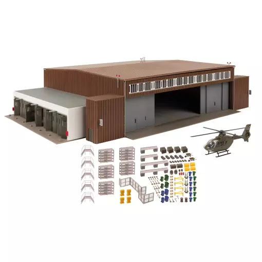 Hangar con elicottero - Faller 144111 - HO 1/87 - Ep III