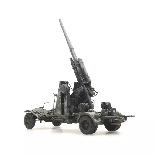 Canon antiaérien 88 mm Flak 18 en livrée hivernale - Artitec 6870072 - 1/87 HO