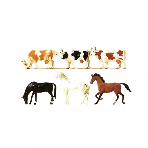 Chevaux et  vaches