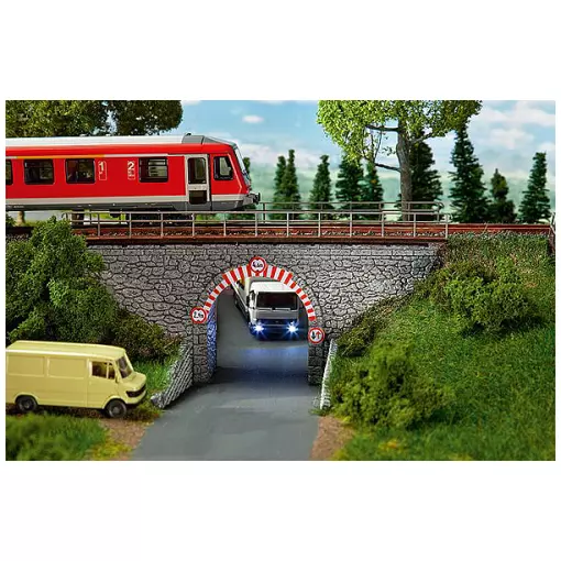 Pont à arches en pierres - FALLER 120498 - HO 1/87