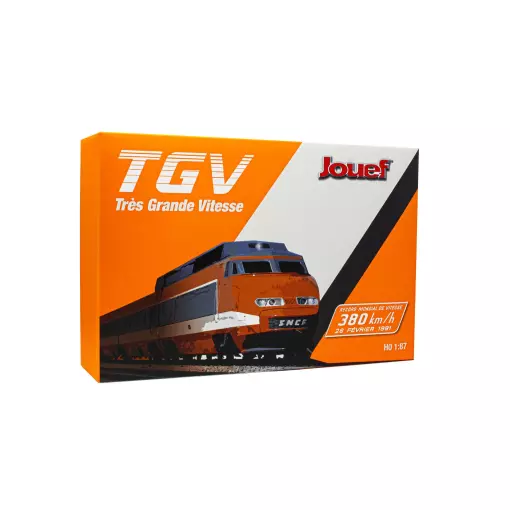Set 4 éléments TGV Sud-Est Jouef 2412 Record du Monde 1981 - HO
