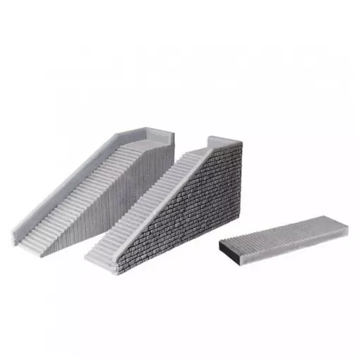 Escalera grande de piedra - NOCH 58303 - HO 1/87 - 145 x 33 x 66 mm